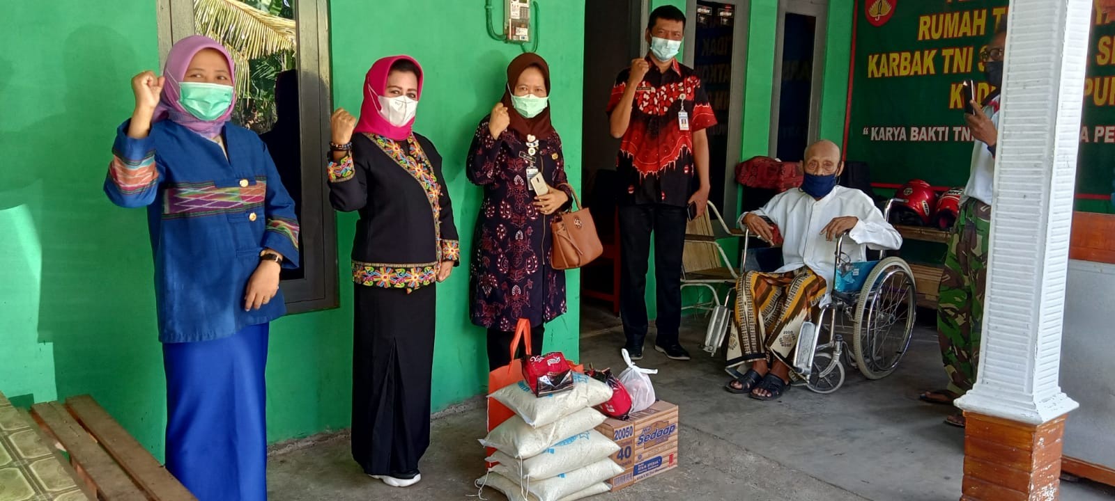 Anjangsana Ke rumah Veteran Pejuang Kemerdekaan dalam rangka menyambut HUT Ke-76 RI