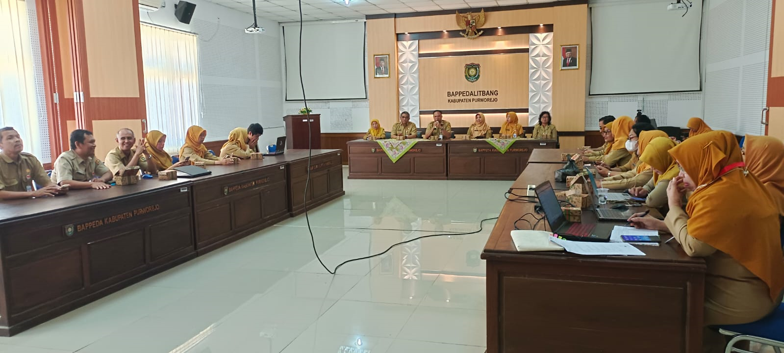 Apel Rutin Senin tgl 4 September 2023 dilanjutkan Staff meeting dan pisah sambut