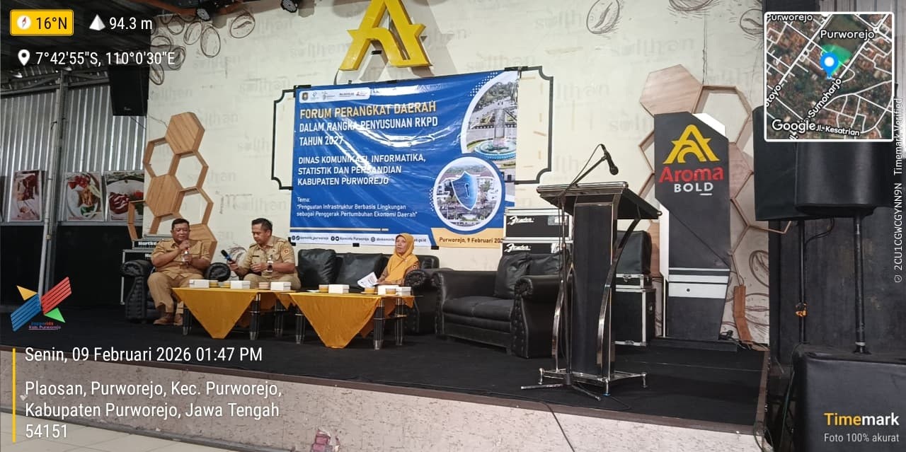 Monitoring Forum PD Dinkominfostasandi dalam rangka Penyusunan RKPD Purworejo Tahun 2027