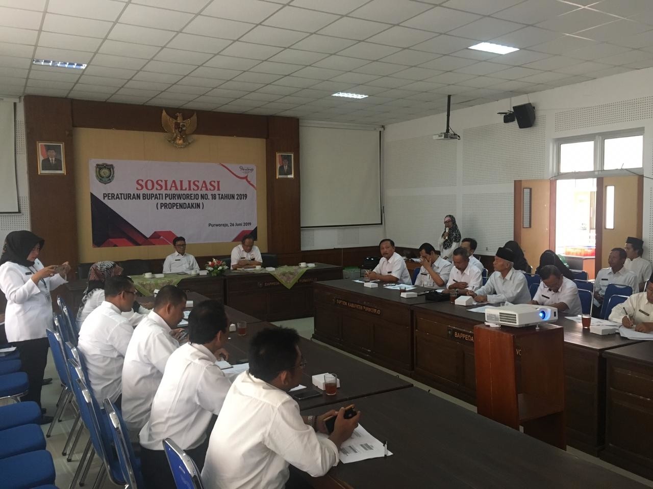 BAPPEDA KABUPATEN PURWOREJO SELENGGARAKAN SOSIALISASI PERATURAN BUPATI PURWOREJO NOMOR: 18 TAHUN 2019 TENTANG BANTUAN PROPENDAKIN