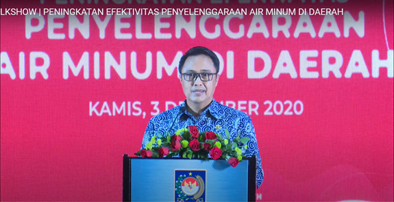 Bappeda Purworejo mengikuti Video Conference Peningkatan Efektifitas Penyelenggaraan Air Minum di Daerah 