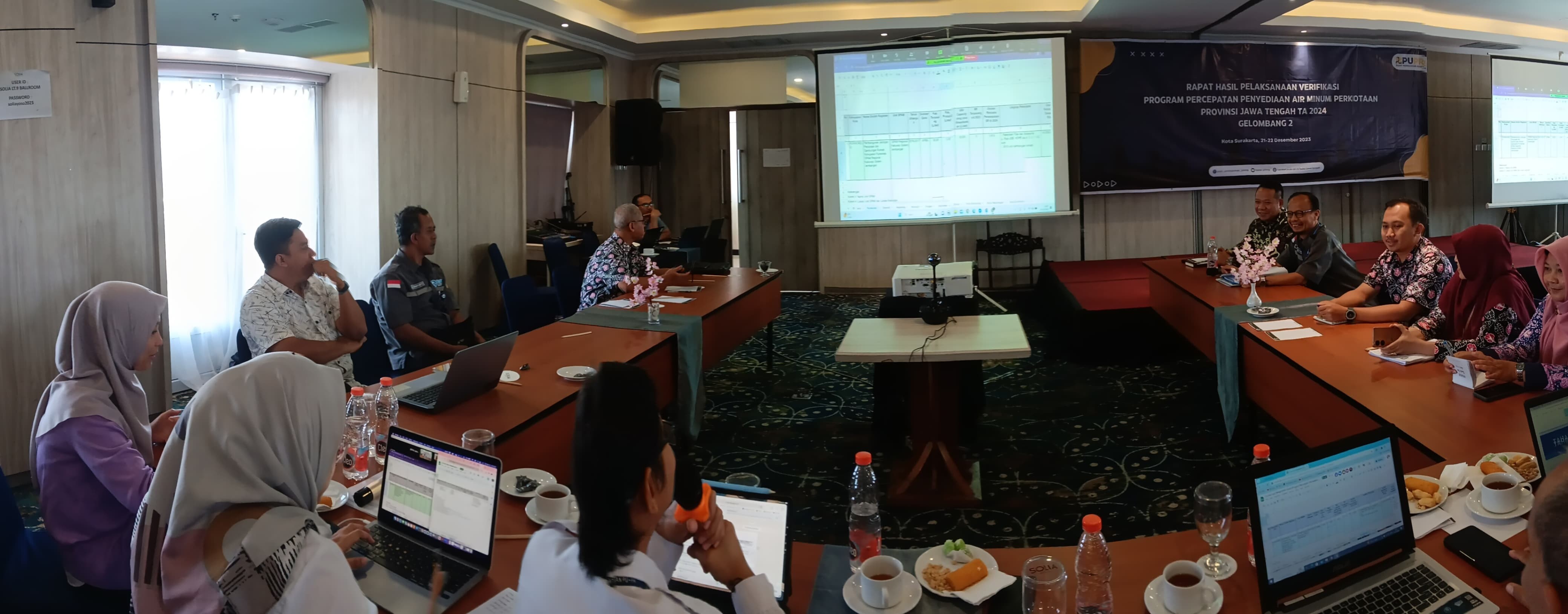 Bappedalitbang Purworejo Mengikuti Verifikasi Program Percepatan Penyediaan Air Minum Perkotaan TA 2024