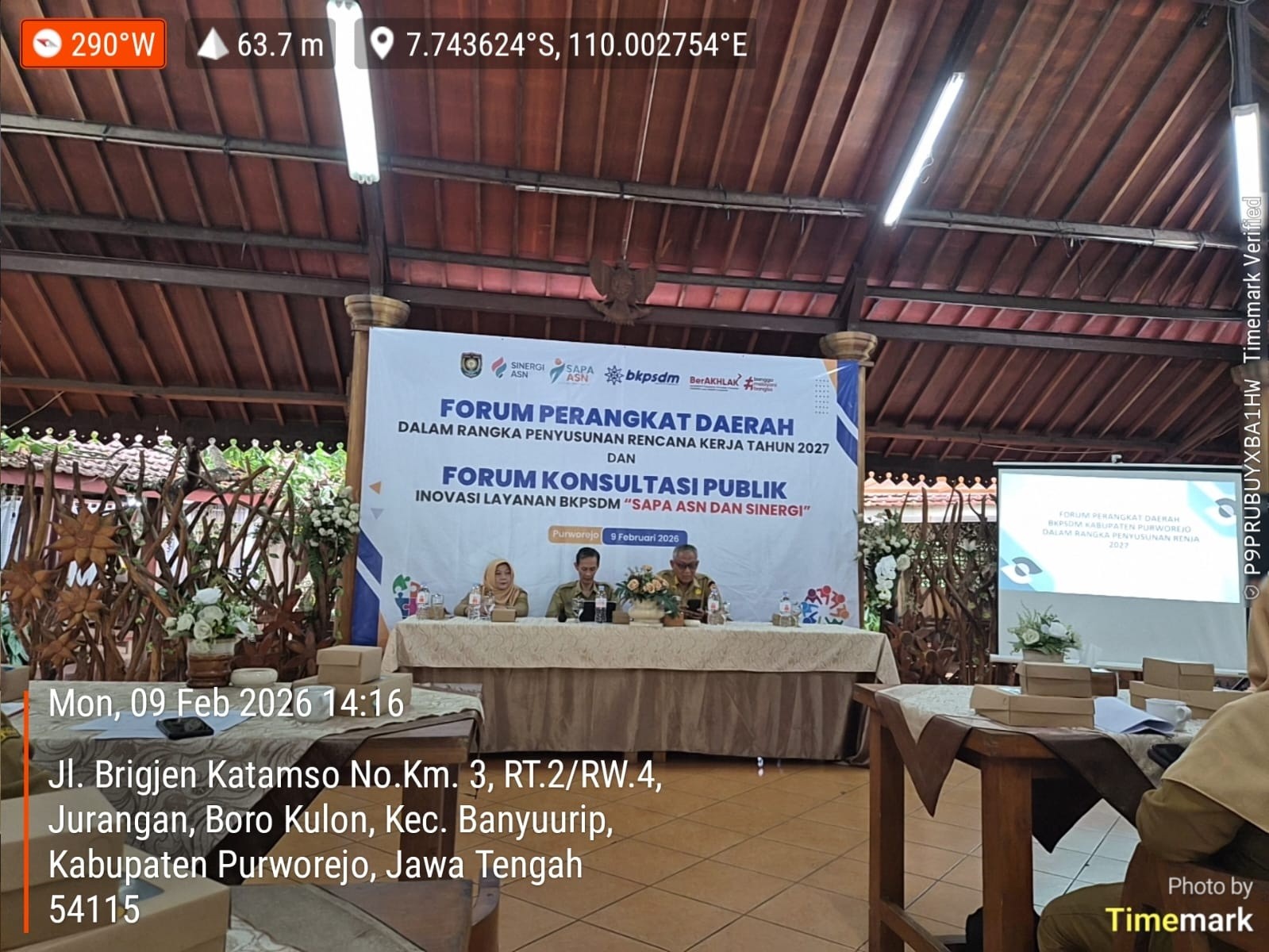 Bapperida Monitor Pelaksanaan Forum Perangkat Daerah BKPSDM dalam rangka Penyusunan RKPD Kabupaten Purworejo Tahun 2027