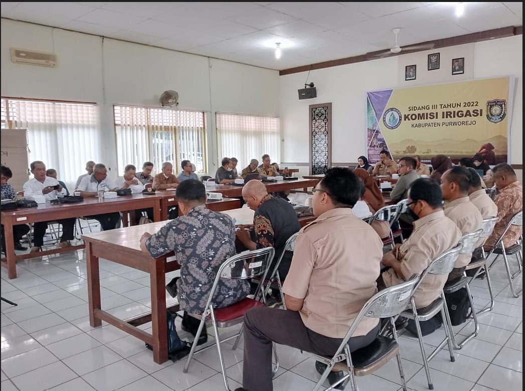 Sidang Komisi Irigasi III Kabupaten Purworejo Tahun 2022