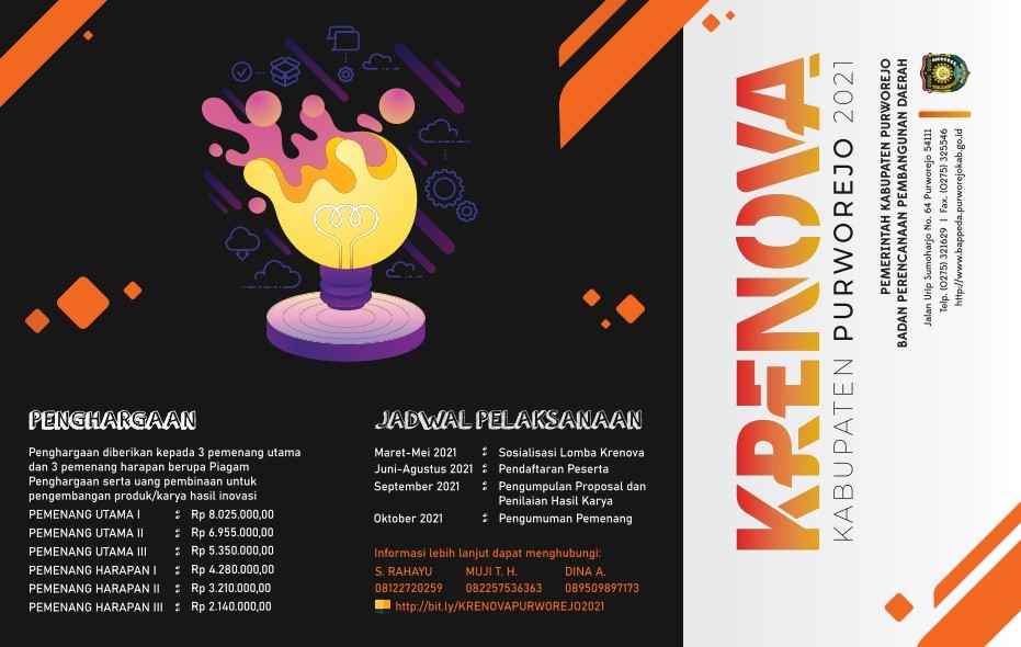Perpanjangan Pendaftaran Lomba Krenova Kabupaten Purworejo Tahun 2021