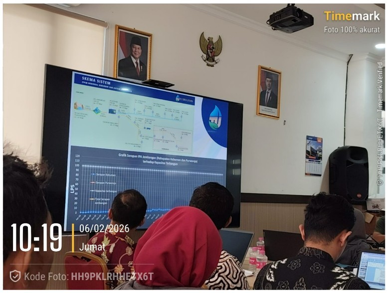 Bapperida Kabupaten Purworejo Mengikuti Rapat Evaluasi Pemanfaatan dan Percepatan Penyerapan SPAM Regional Keburejo