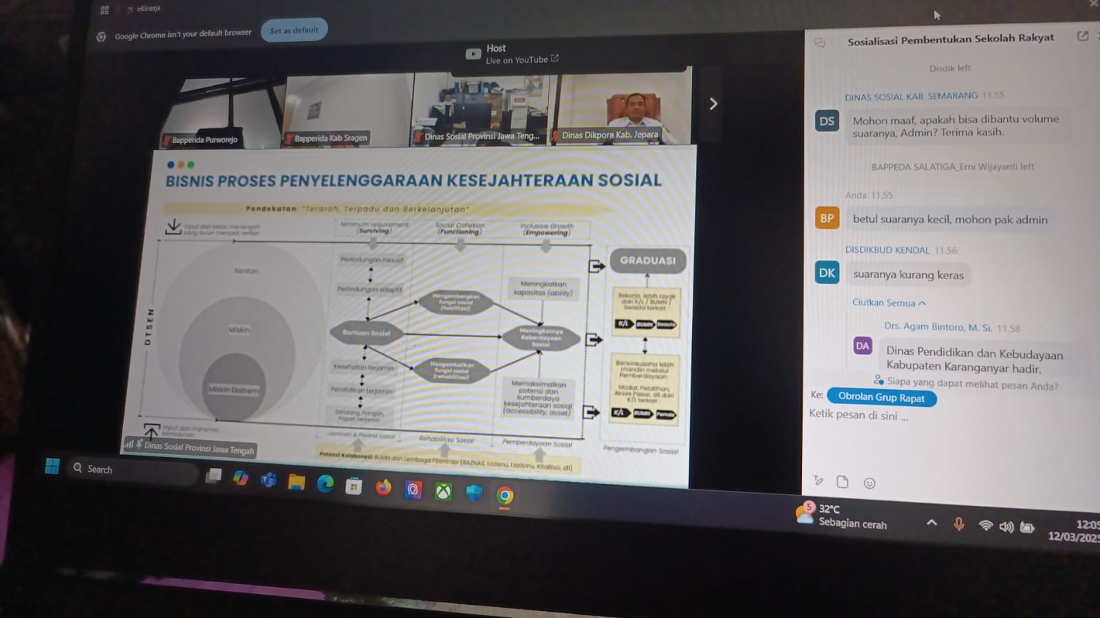 Zoom Meeting Sosialisasi Pembentukan Sekolah Rakyat