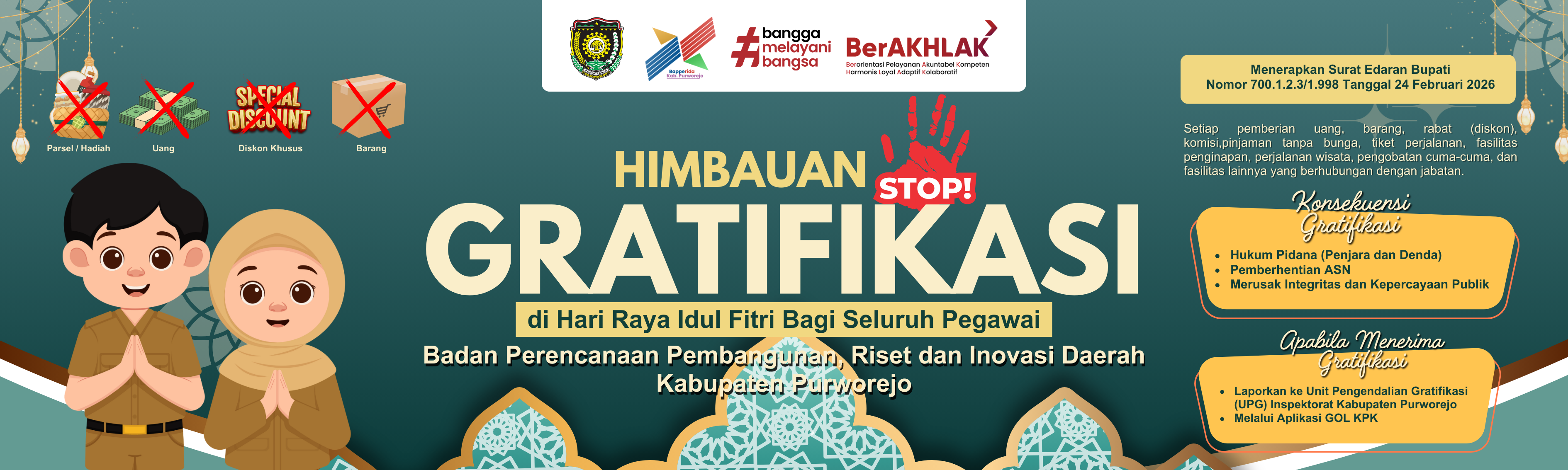 Himbauan Stop gratifikasi